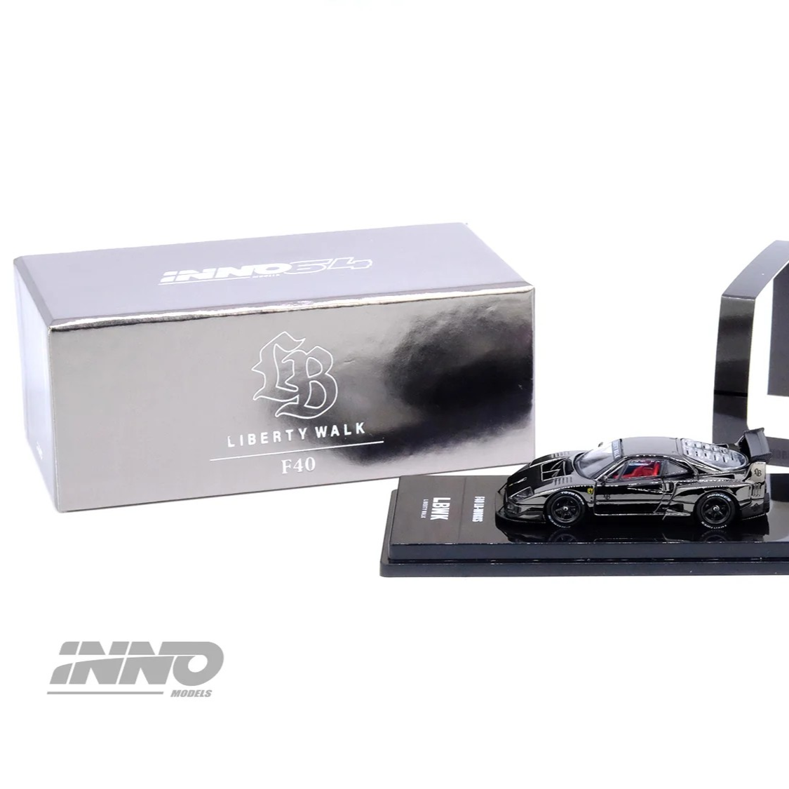 INNO64 1:64 scale LBWK (Liberty Walk) Ferrari F40 - black
